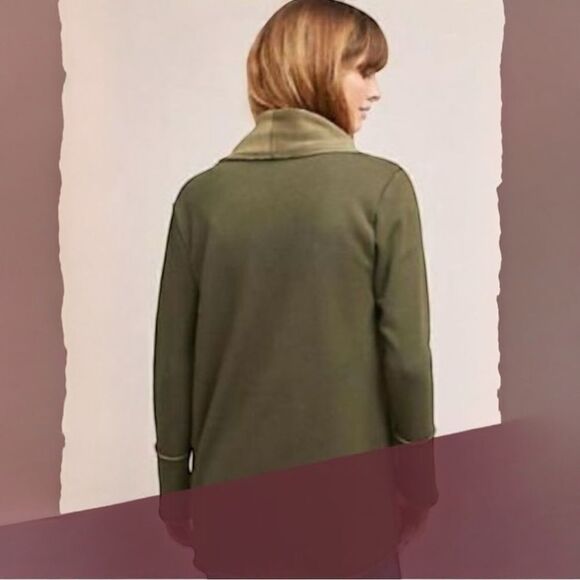 Anthropologie Samantha Dru Monica Cardigan Jacket Size Green XS - Picture 2 of 8